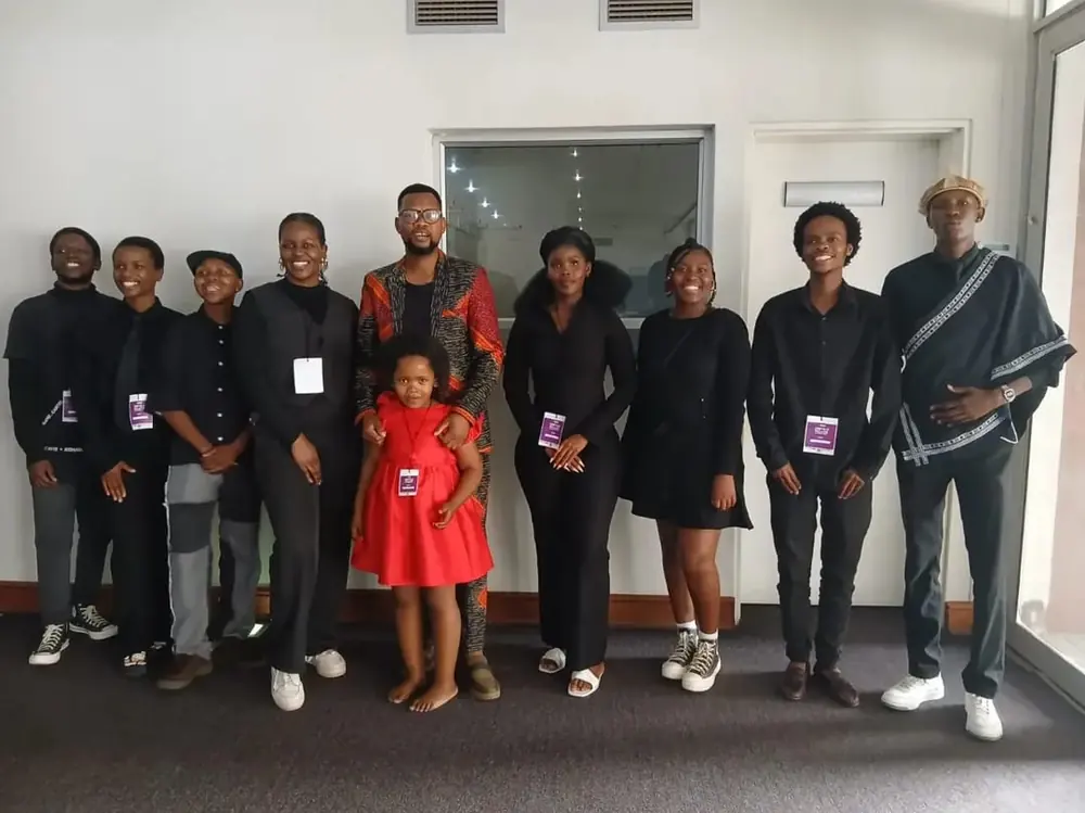 The Our Voice team and speakers together